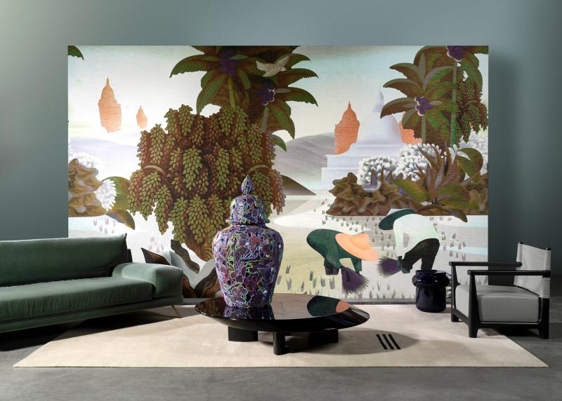 Hills Sapa Dawn - Arte Tapet  - 5414917187870