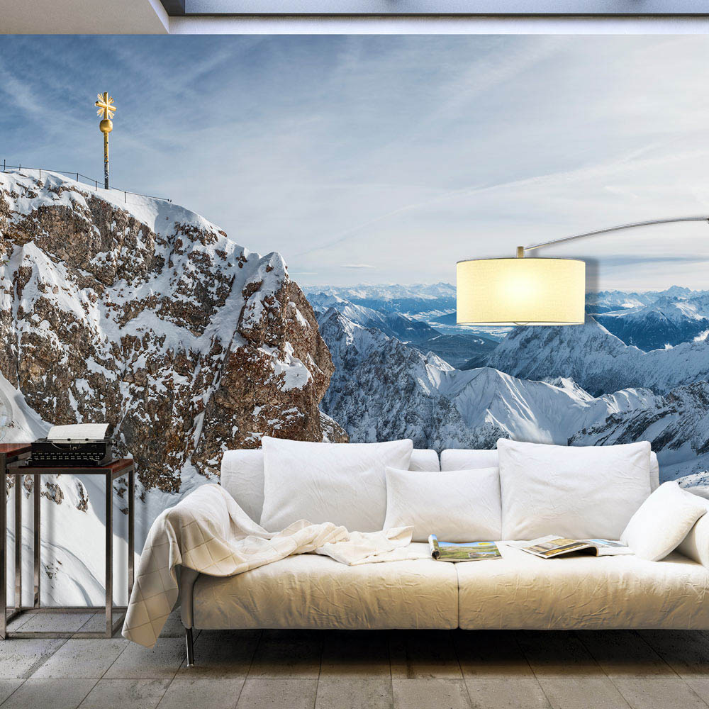 Blå Artgeist Fototapet Winter Zugspitze 280x500 500x280 - Artgeist Tapet  - 5903143780523