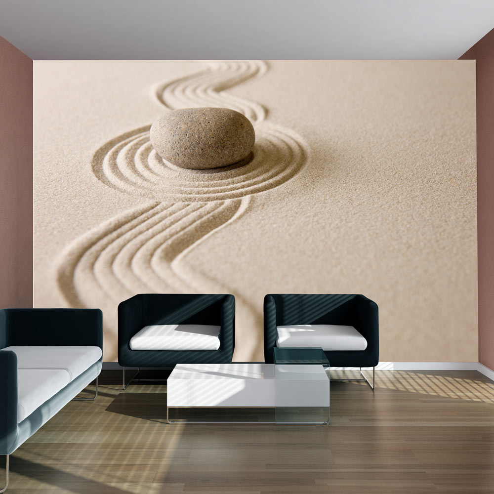 Beige Artgeist Fototapet Sandhaven Zen Flere Størrelser 400x309 - Artgeist Tapet  - 5903143813825