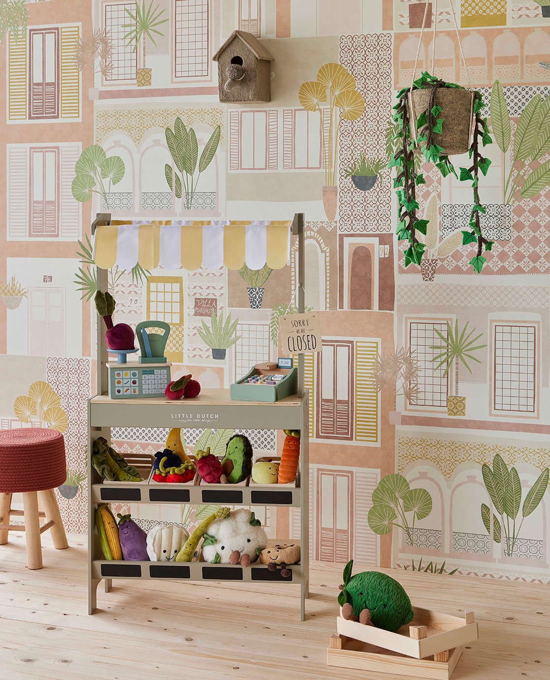 Doll House Wide Blush - Eijffinger Tapet  - 8715518231069