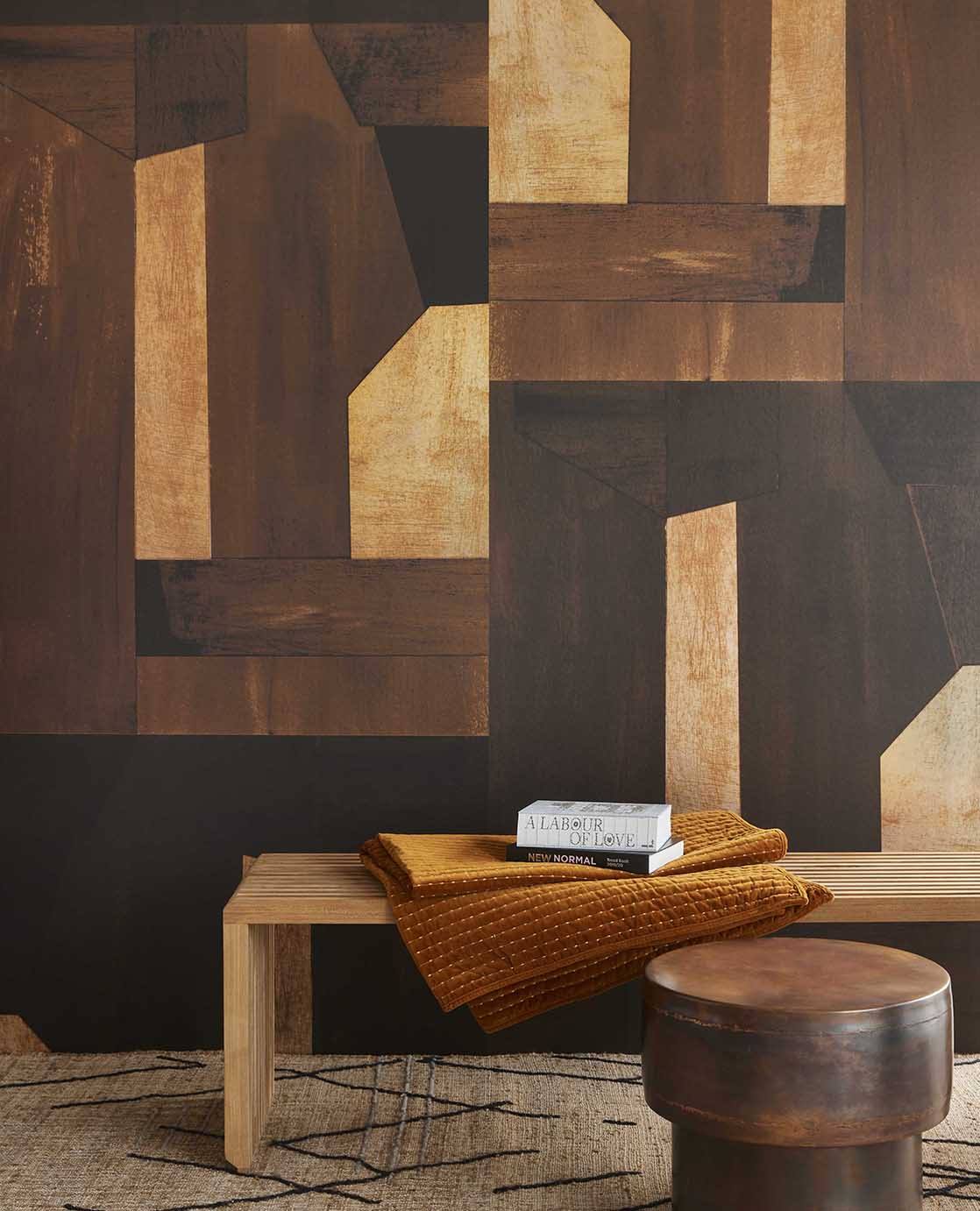 Puzzle Brown - Eijffinger Tapet  - 8715518336771