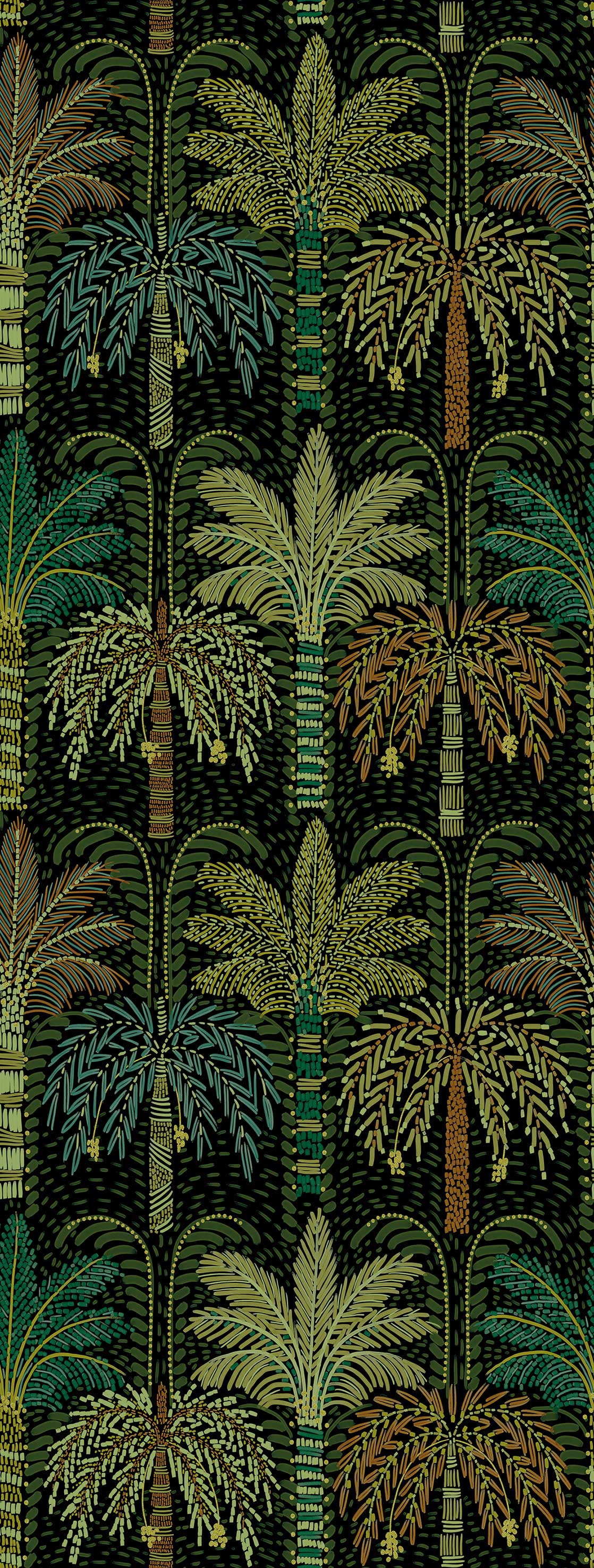 Grøn Palms Green - Eijffinger Tapet  - 8715518402919