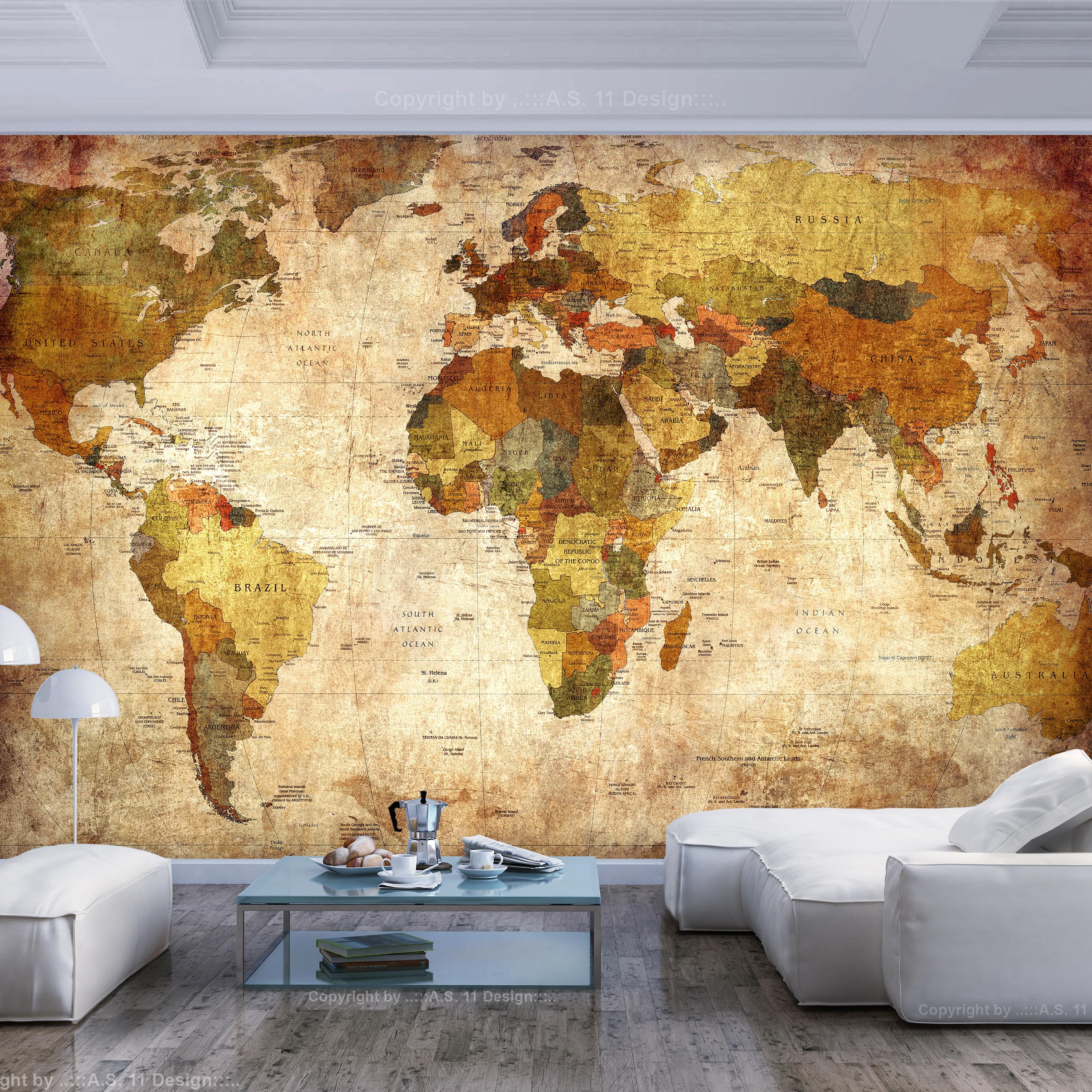 Fototapet Old World Map 450 315 Premium - Tapet  - 5905151838579