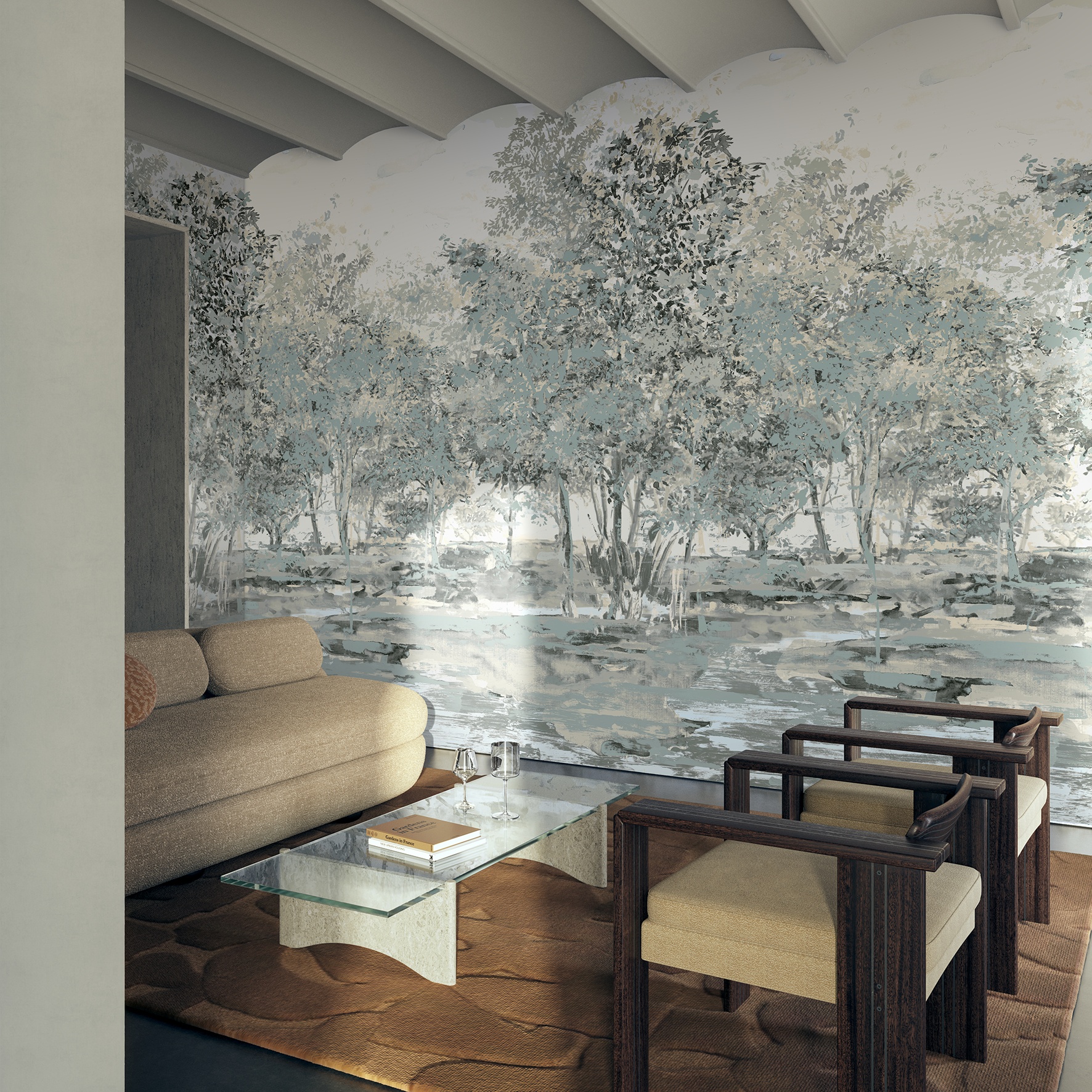 Sherwood Panoramique Bister - Arte Tapet  - 5414917207134