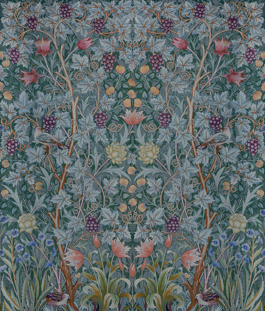 Vine Embroidery Nightfall - Midbec Tapet  - 7332606026850