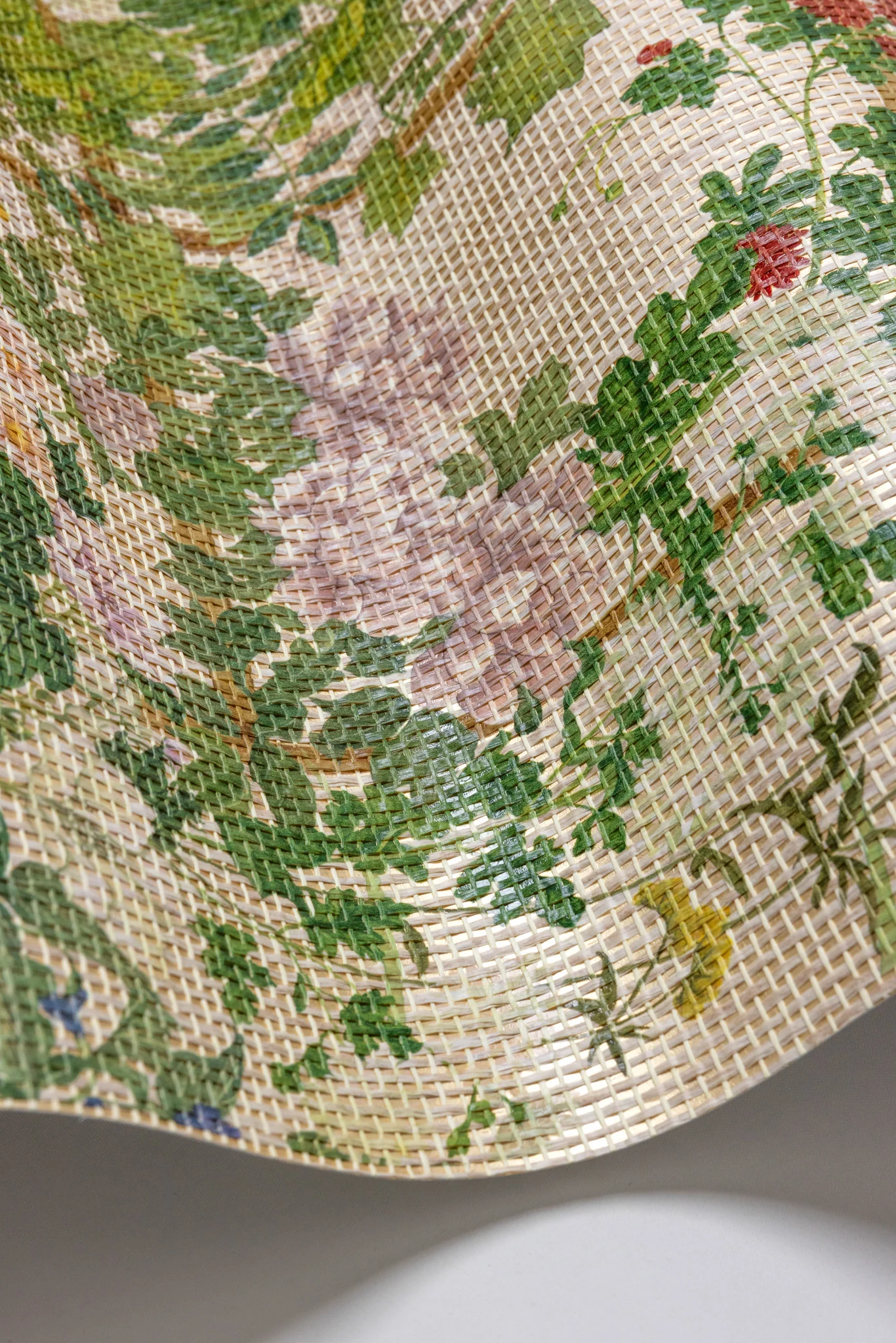 Scenic Flora Japanese Paperweave Gold - Cole And Son Tapet  - 5055496046617