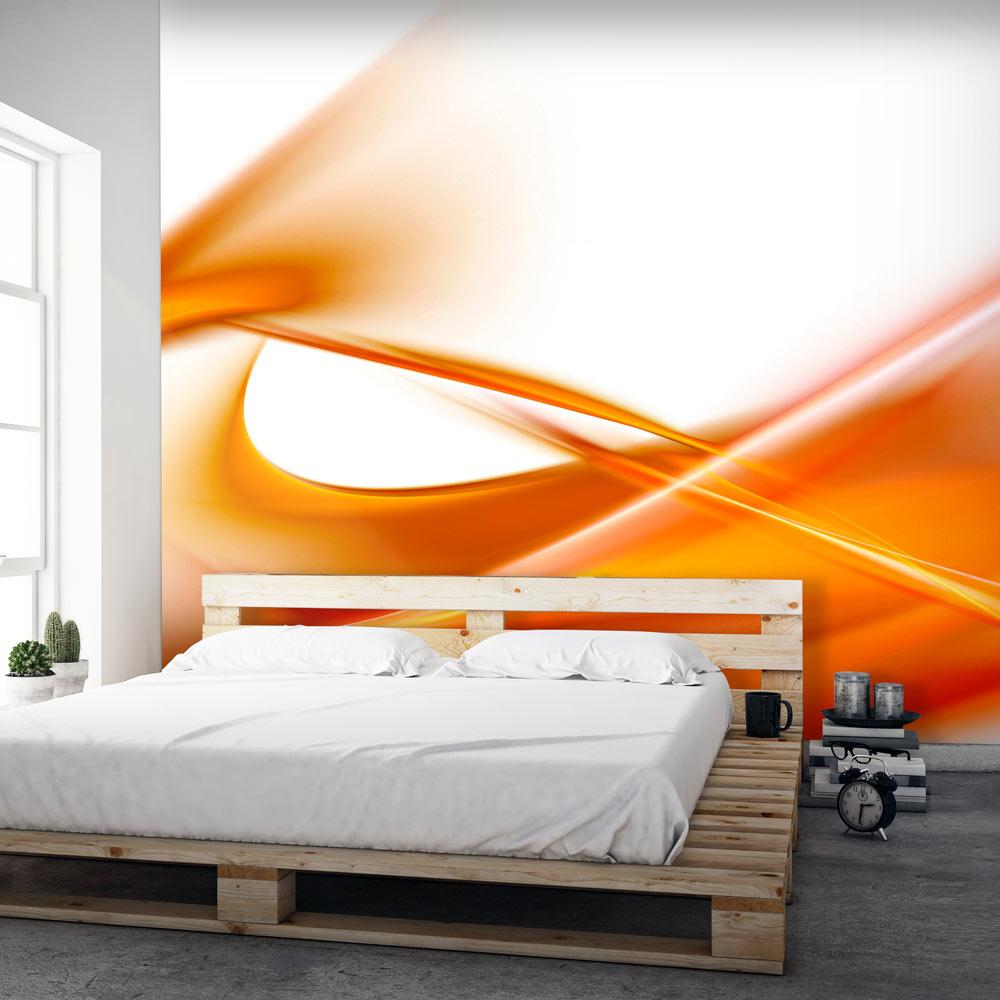 Fototapet Abstract Orange 250 193 Premium - Boligcenter Tapet  - 5905151922766