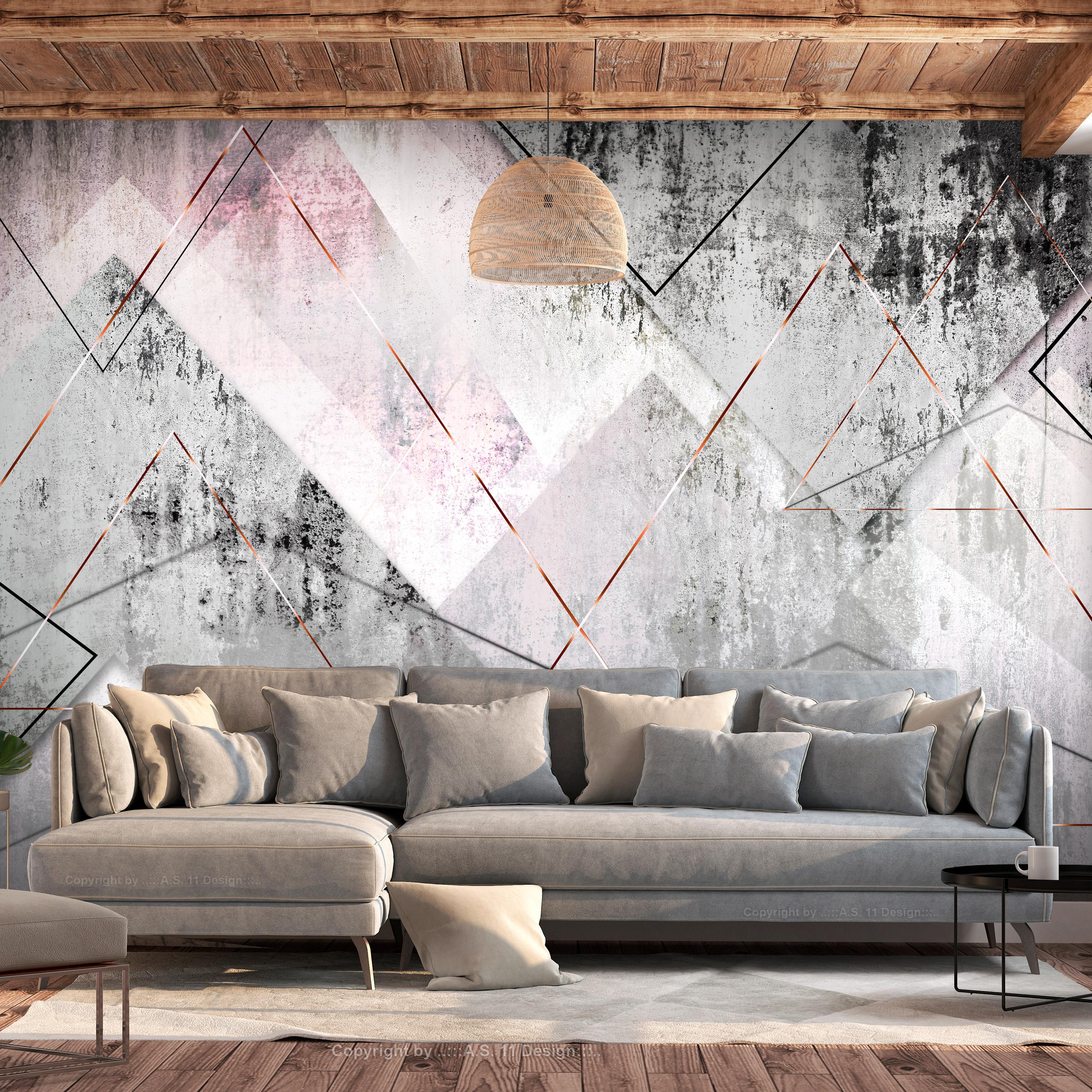 Fototapet Triangular Perspective 250 175 Premium - Boligcenter Tapet  - 5905151710592
