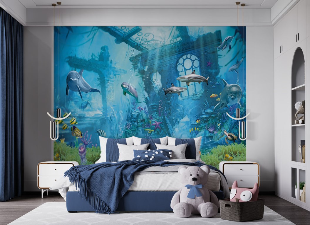 Havets Eventyr Tapet 243 305 - Walltastic Tapet  - 5060107046733