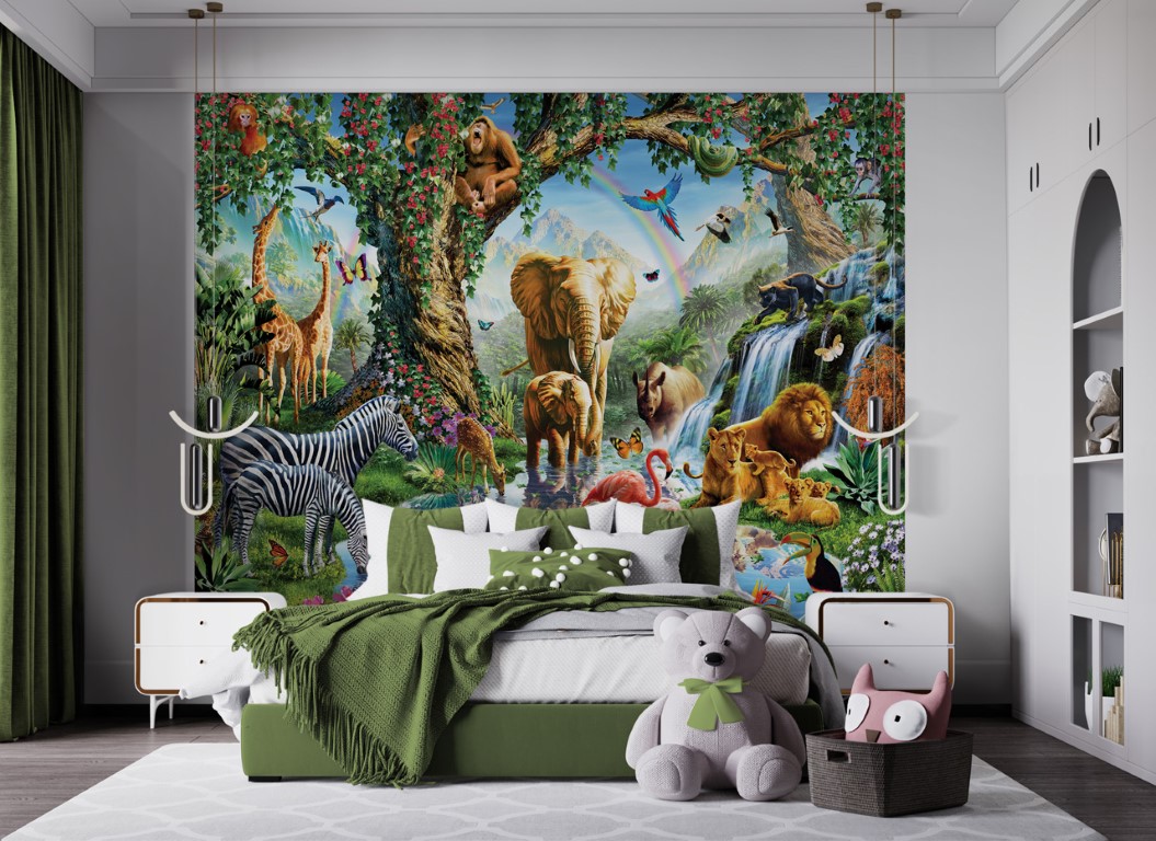 Junglesøen Tapet 243 305 - Walltastic Tapet  - 5060107046757
