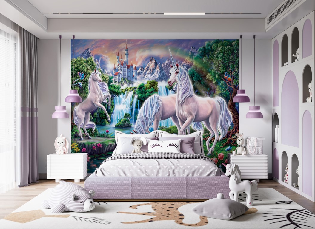 Unicorn Paradise Tapet 243 305 - Walltastic Tapet  - 5060107046740