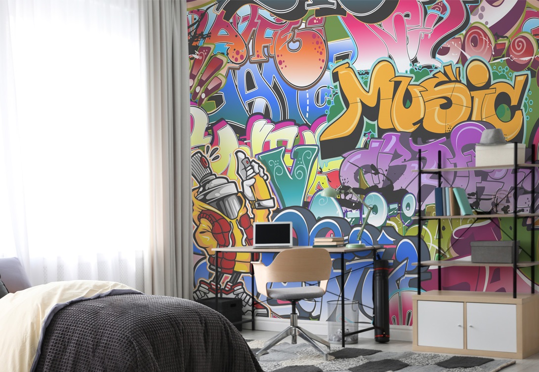 Street Graffiti Tapet 243 203 - Walltastic Tapet  - 5060107046948