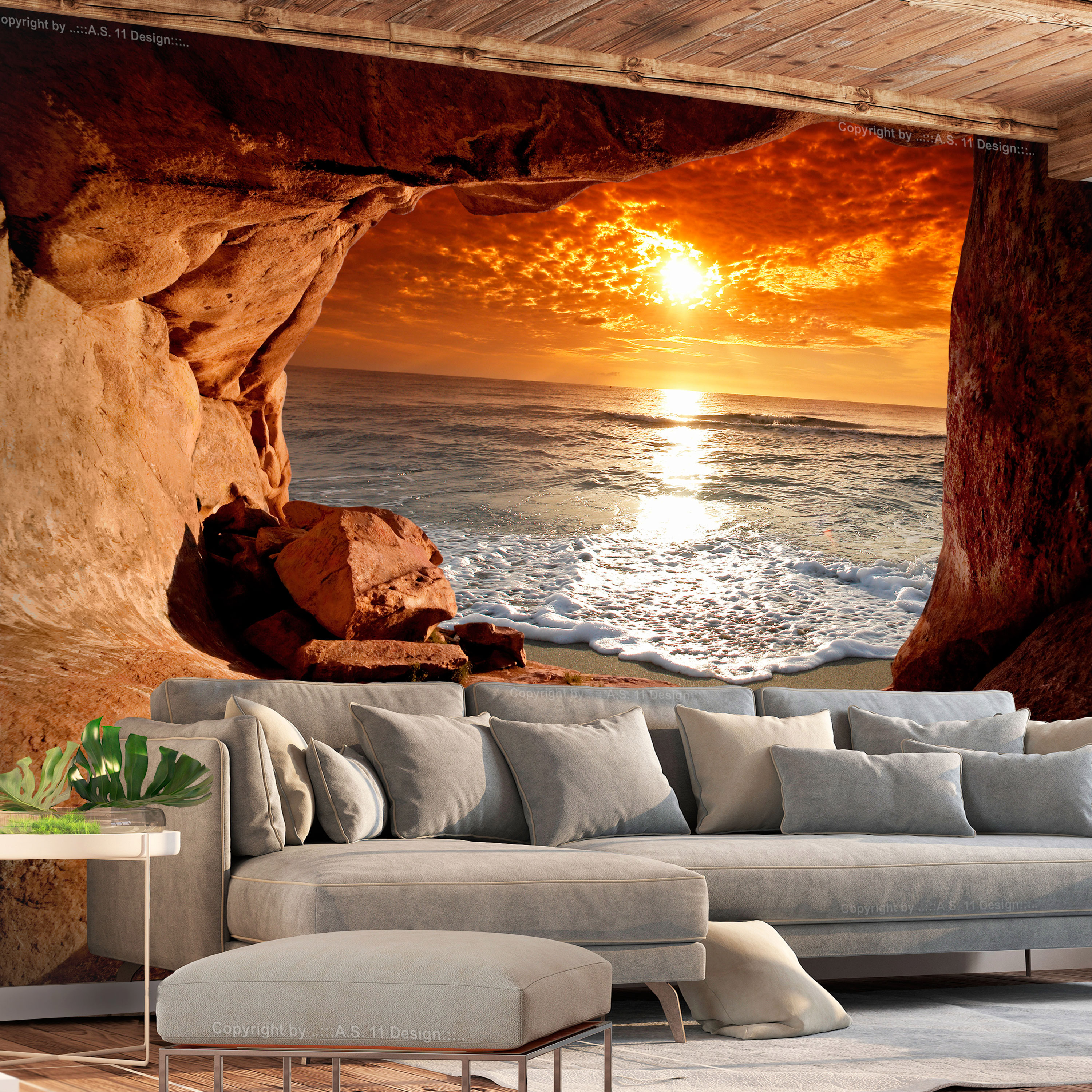 Artgeist Fototapet Exit From The Cave Solnedgang Flere Størrelser 250x175 - Artgeist Tapet  - 5903301914852