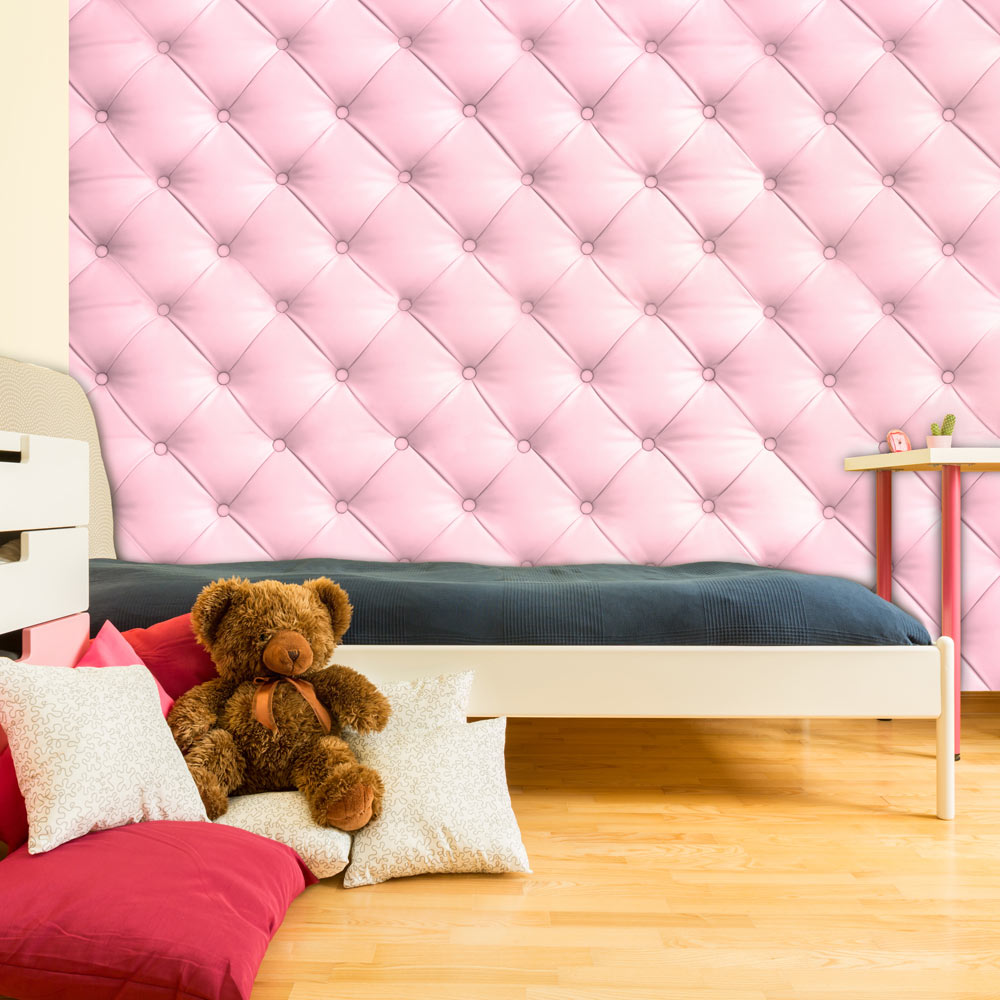 Artgeist Fototapet Candy Marshmallow Lyserøde Kvadrater Flere Størrelser 400x280 - Artgeist Tapet  - 5903143980251