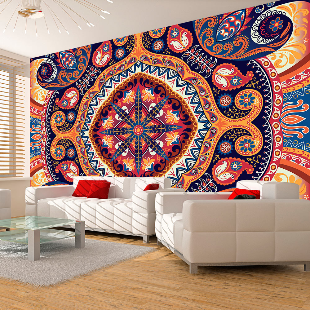 Artgeist Fototapet Exotic Mosaic Eksotisk Mosaik Flere Størrelser 400x280 - Artgeist Tapet  - 5903143981449