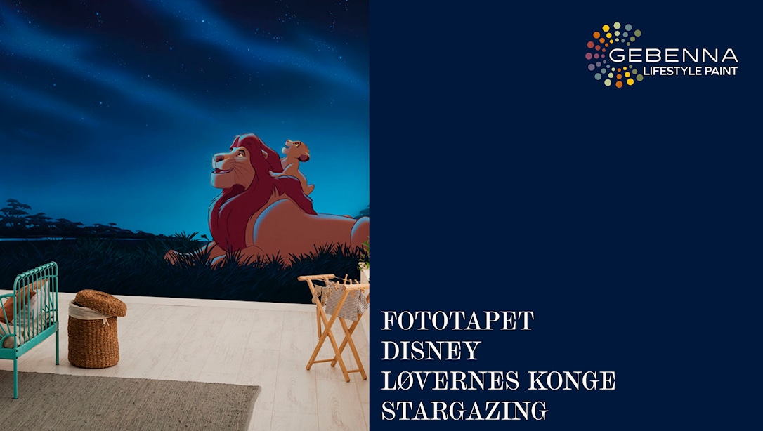 Blå Fototapet: Disney Løvernes Konge Ampquotstargazingampquot - Gebenna Tapet