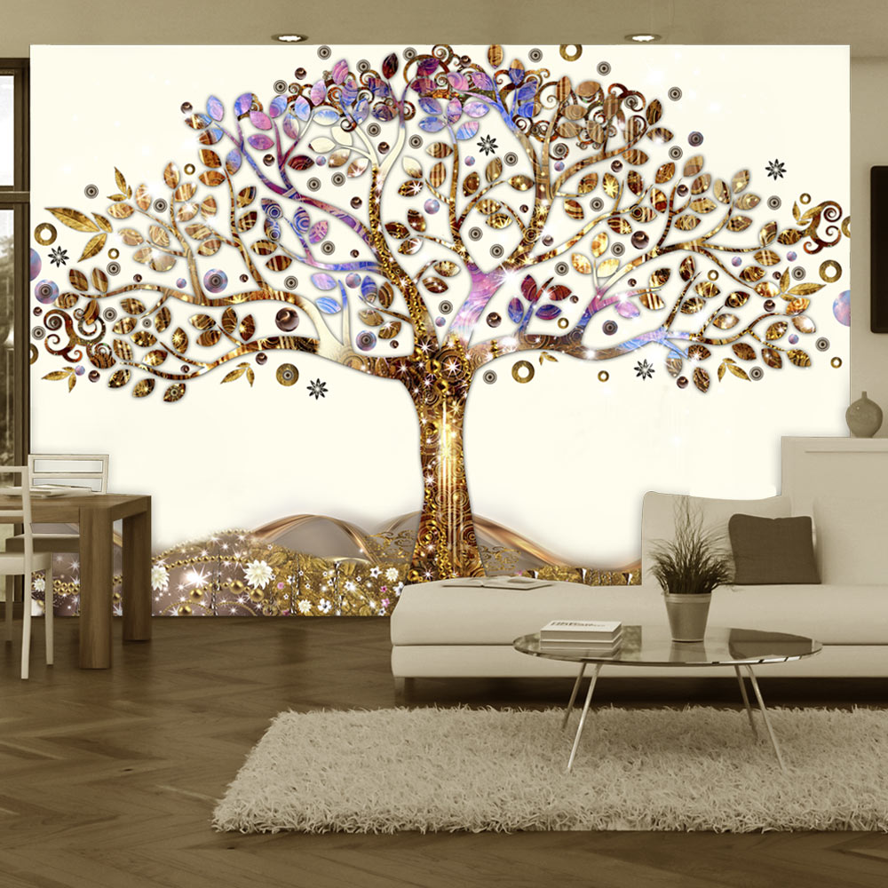 Artgeist Fototapet Golden Tree Gyldent Træ Flere Størrelser 300x210 - Artgeist Tapet  - 5903143993220